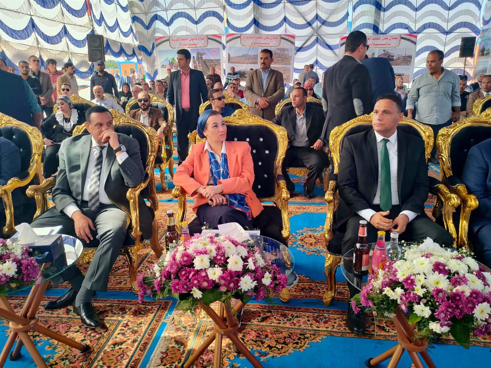 وزيرا التنمبة المحلية والبيئة يفتتحان مصنع مخلفات بالمنزلة