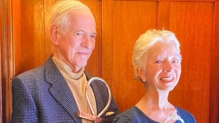 عالم المصريات جاك جوزيفسون والدكتورة ماجدة صالح