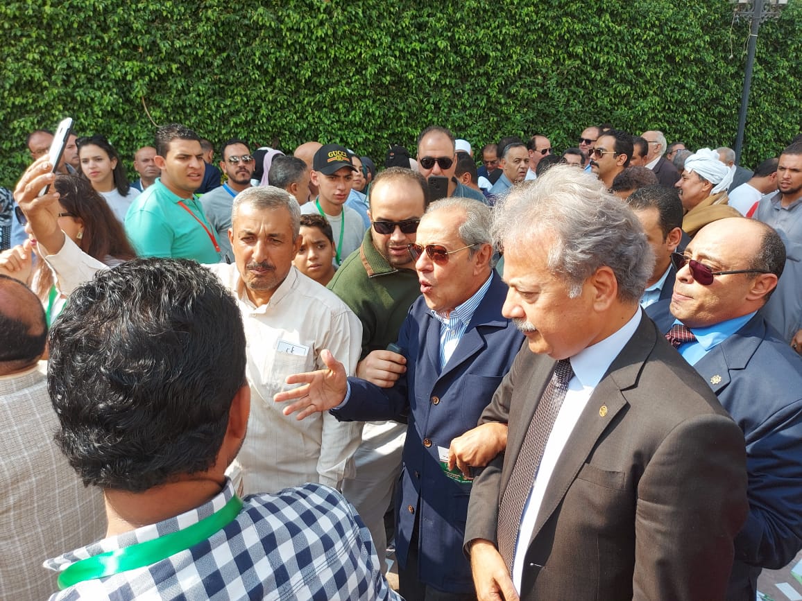 وصول منير فخرى عبد النور للإدلاء بصوته فى انتخابات الوفد