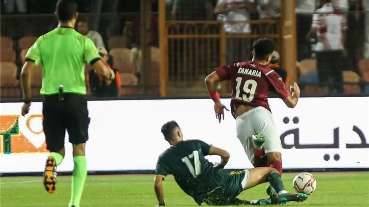 تدخل زكريا الوردي المتهور على لاعب سيراميكا كليوباترا