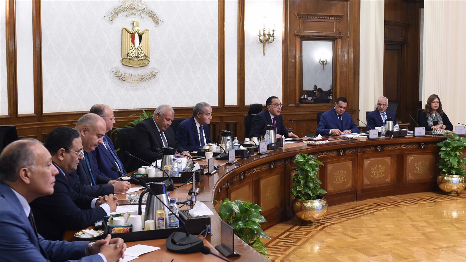 مدبولي خلال اجتماع مجلس المحافظين