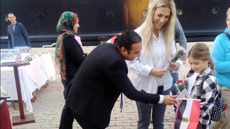 استقبال سفينة سياحية بميناء الإسكندرية