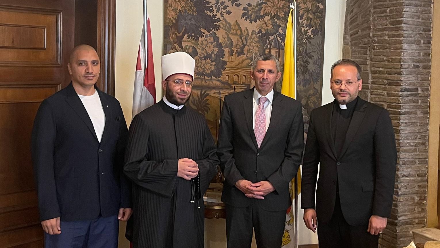 مأدبة غذاء على شرف استقبال " الأزهري" في الفاتيكان