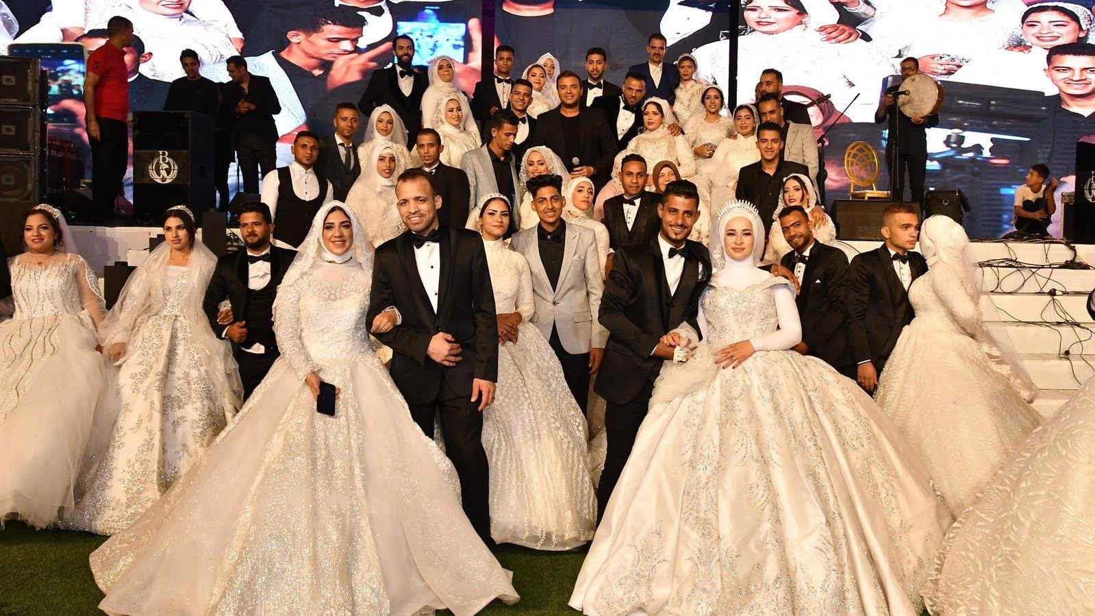 صورة من حفل الزفاف