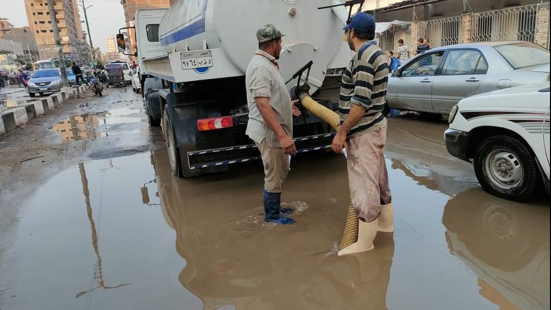 صورة  من كسح الأمطار