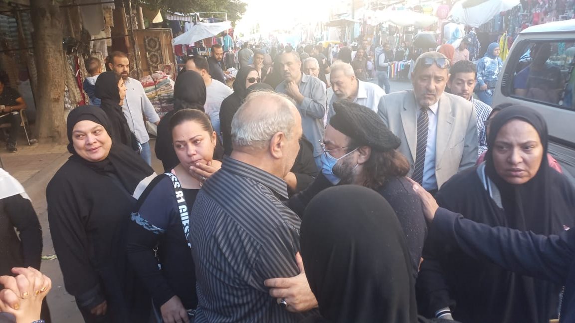 عزاء شقيق الفنان أبوالليف