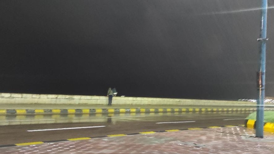 هطول أمطار  غزيرة في الإسكندرية