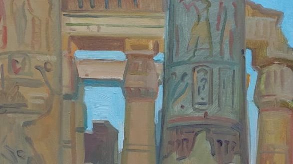 من المعرض التشكيلي