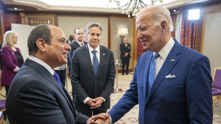 جو بايدن وعبد الفتاح السيسي