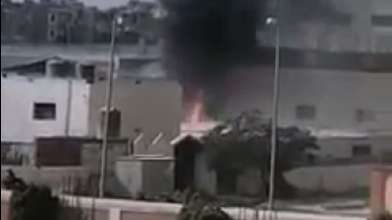 حريق داخل مصنع اكسجين بالبحيرة 