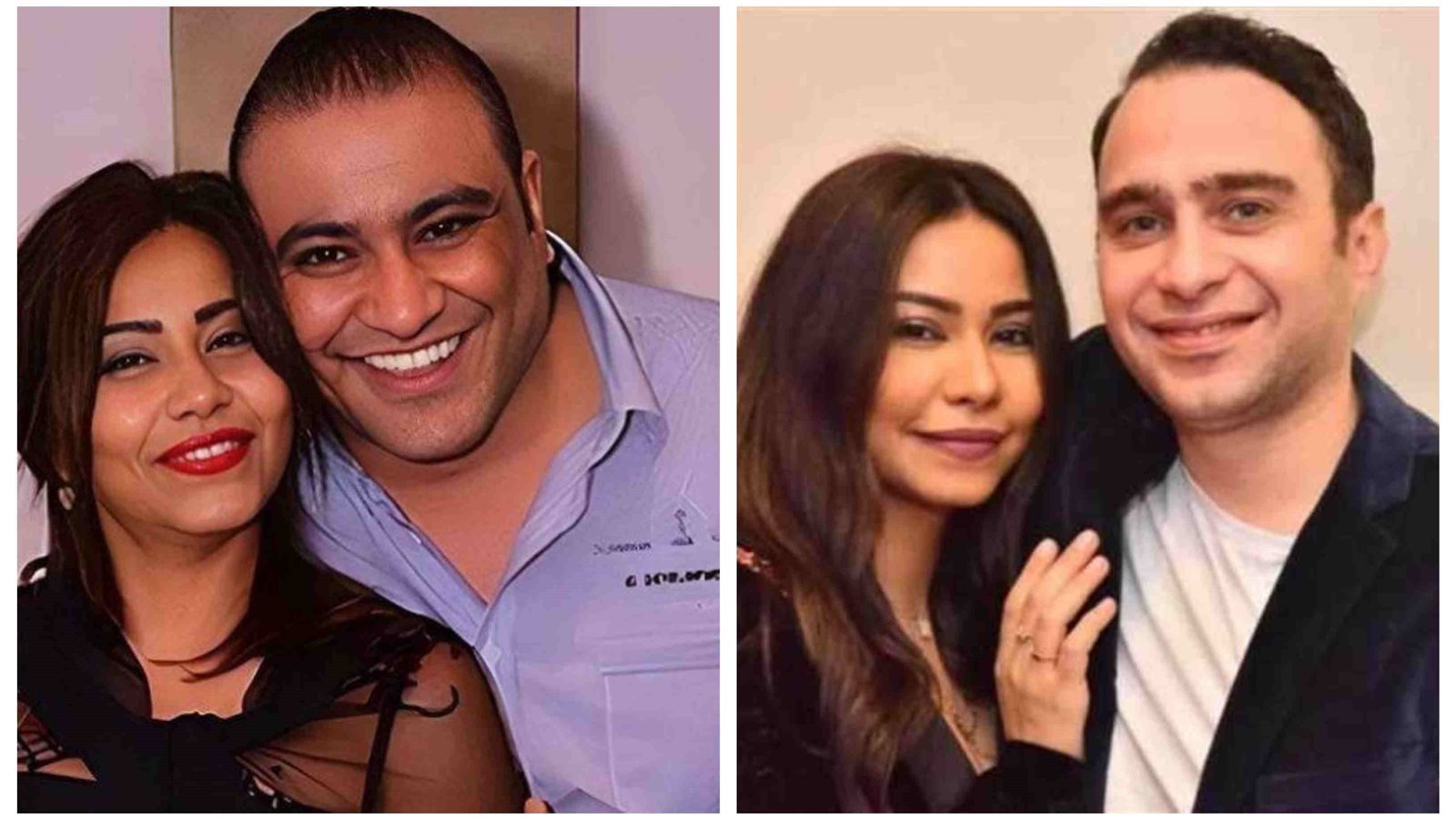شيرين وشقيقها وزوجها 