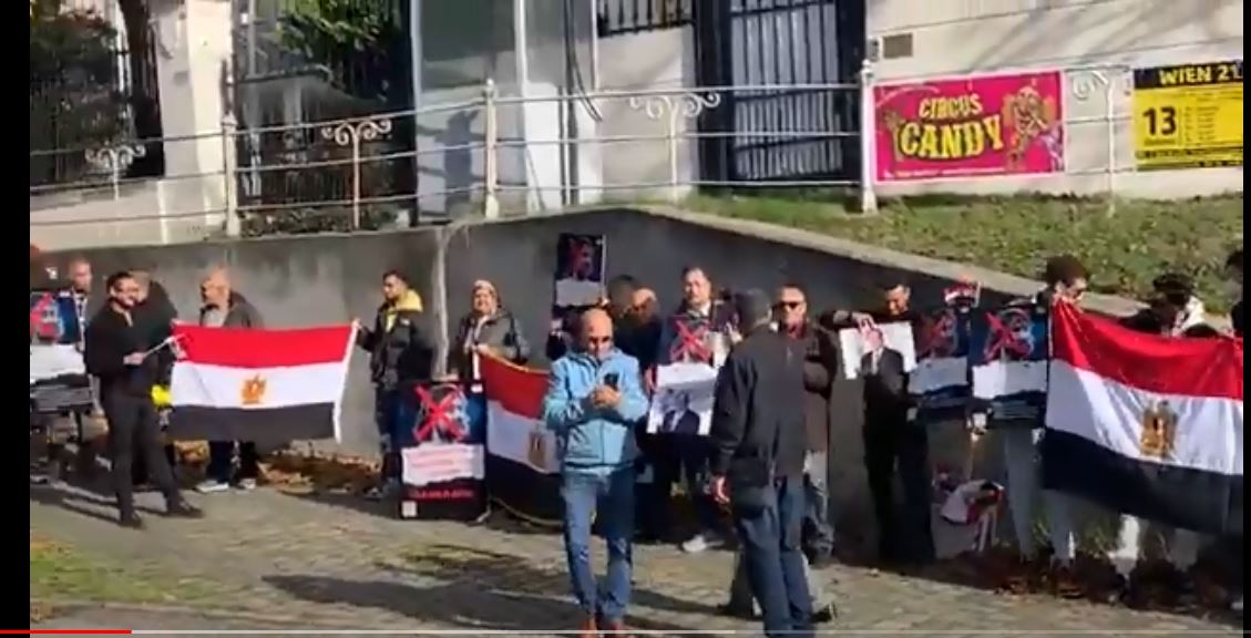 وقفة للجالية المصرية في فيينا 