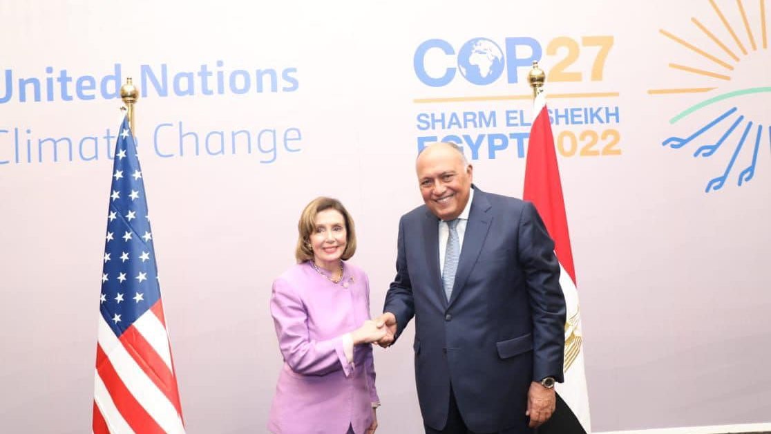 وزير الخارجية ورئيسة مجلس النواب الأمريكي 