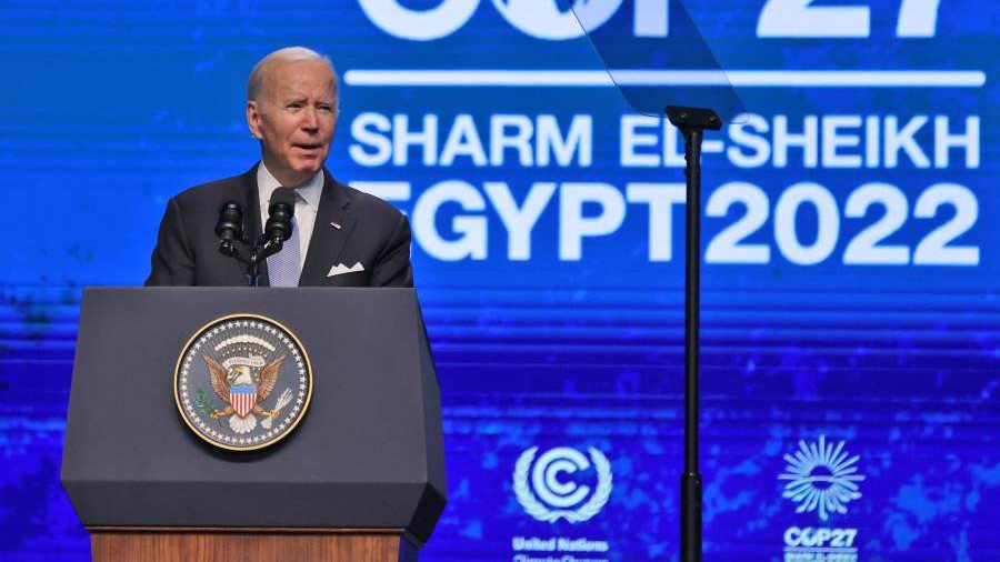 كلمة بايدن في قمة المناخ