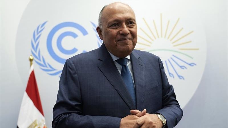 سامح شكرئ وزير الخارجية رئيس مؤتمر المناخ