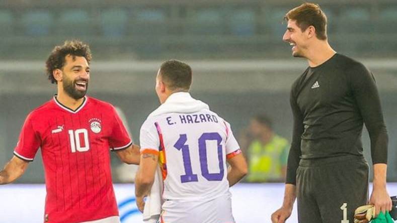 صلاح وهازارد وكورتوا