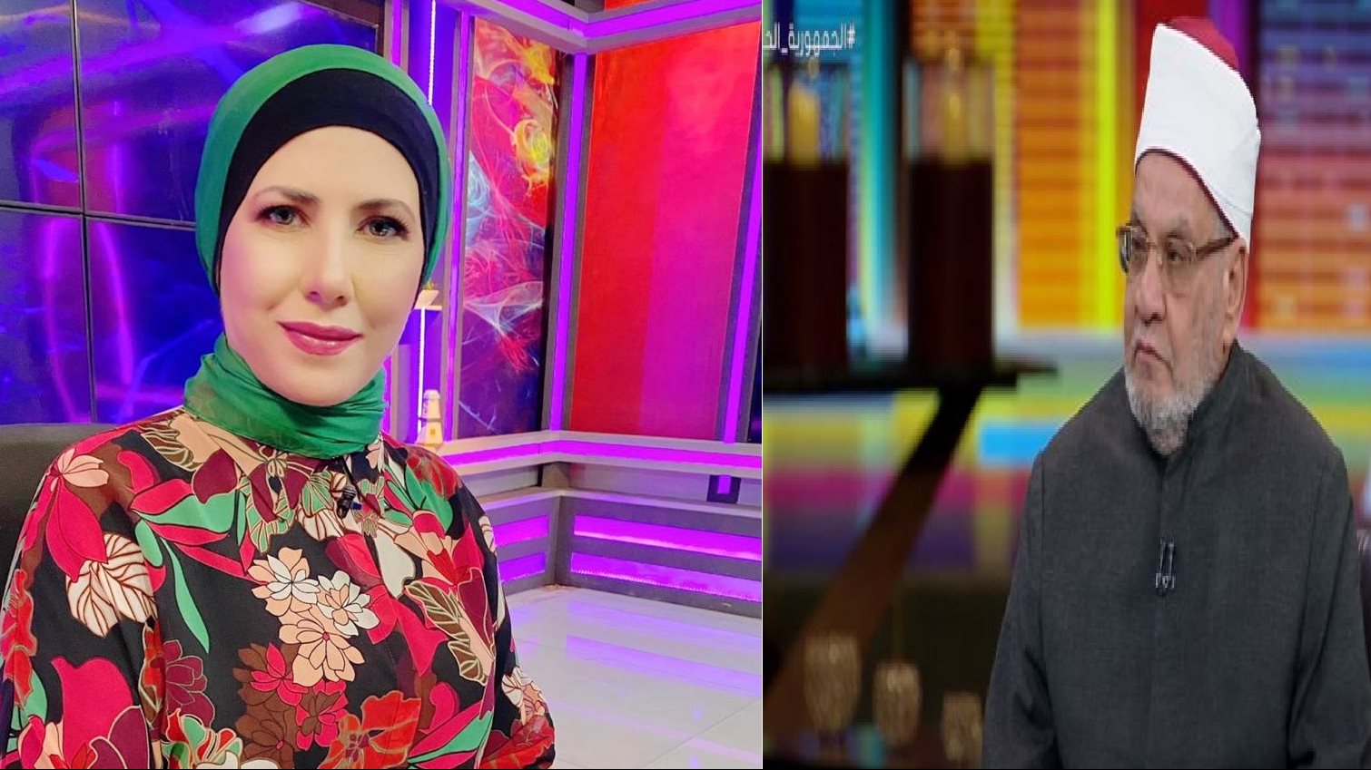أحمد كريمة و نيفين منصور