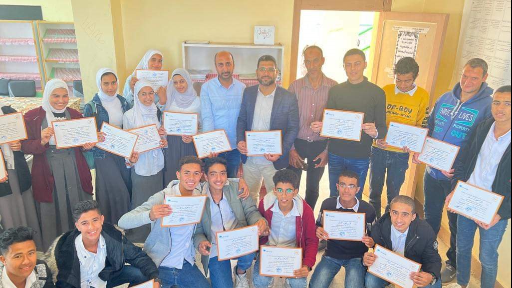 ختام تدريبات برنامج تنمية مهارات طلاب المدارس الثانوية 