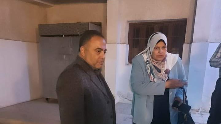 مديرة مديريةتعليم الفيوم ومدير أدارة شرق الفيوم أثناء الجولة