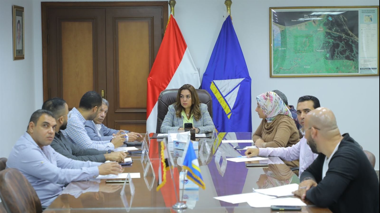 منال عوض محافظ دمياط