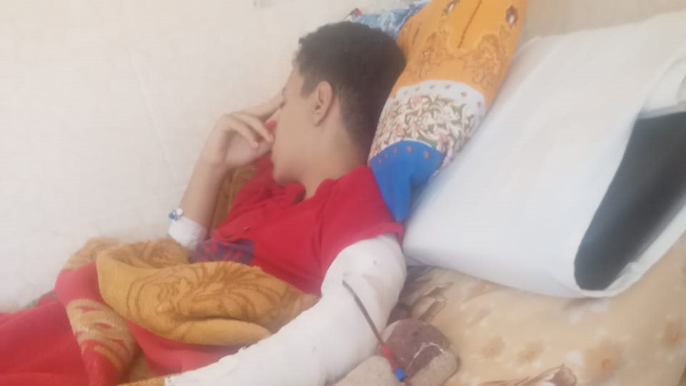 الطالب المصاب بالغريية 