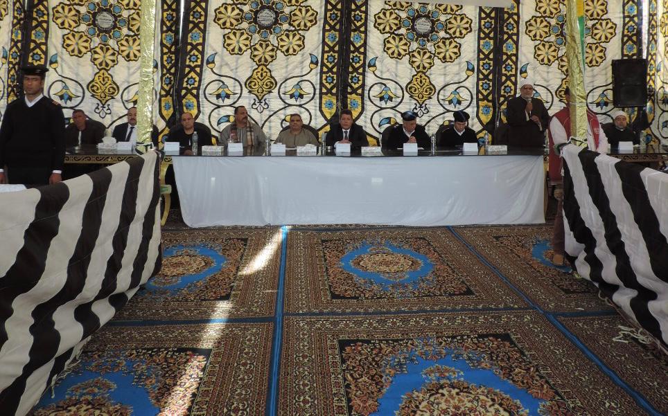 أجهزة أمن الفيوم أثناء جلسة الصلح