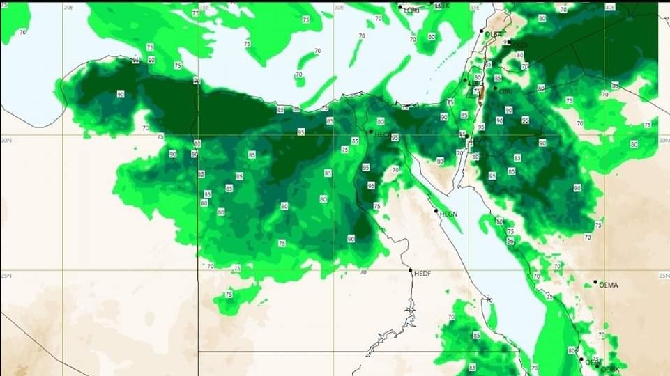 طقس اليوم في مصر