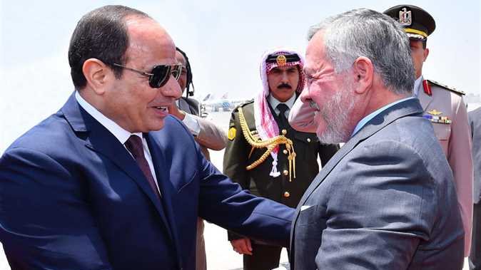 ملك الأردن و السيسي 