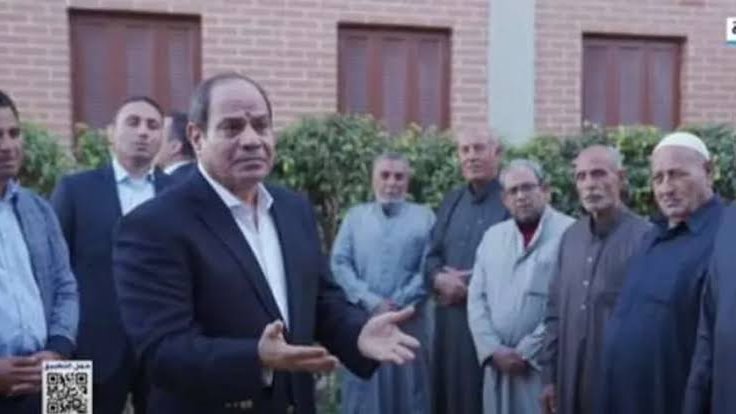الرئيس السيسي وأهالي الدقهلية 
