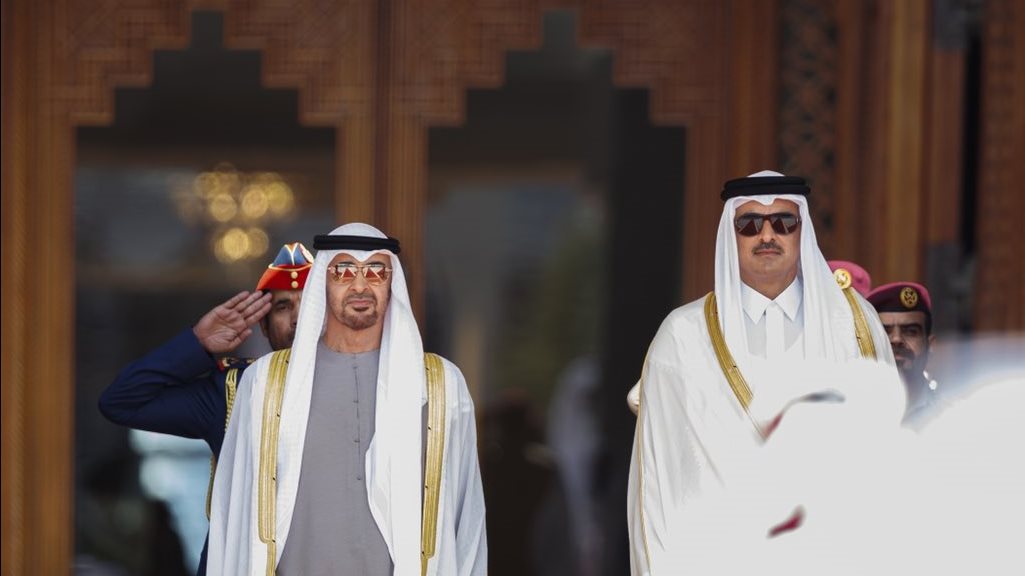 أمير قطر ومحمد بن زايد