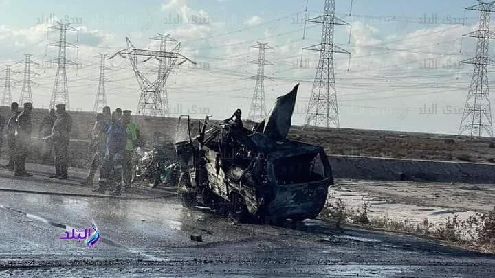 الصور الأولى لحادث الطريق الدولي بكفر الشيخ 