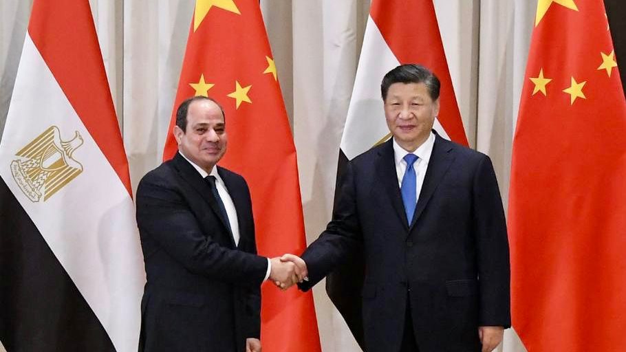 الرئيس السيسي ونظيرة الصيني 