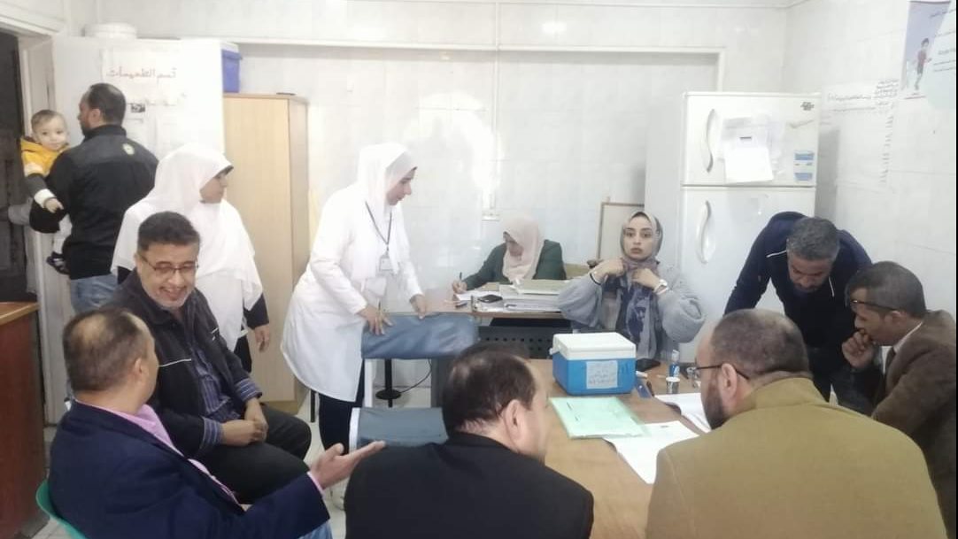 متابعة ميدانية للتطعيم ضد مرض شلل الأطفال 