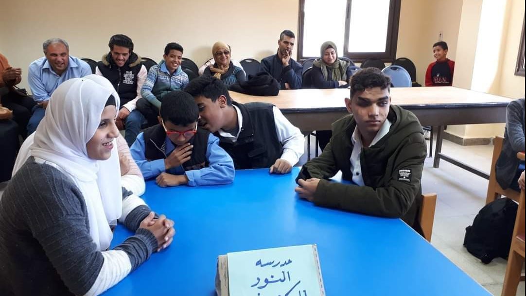 فريق مدرسة المكفوفين بالعريش