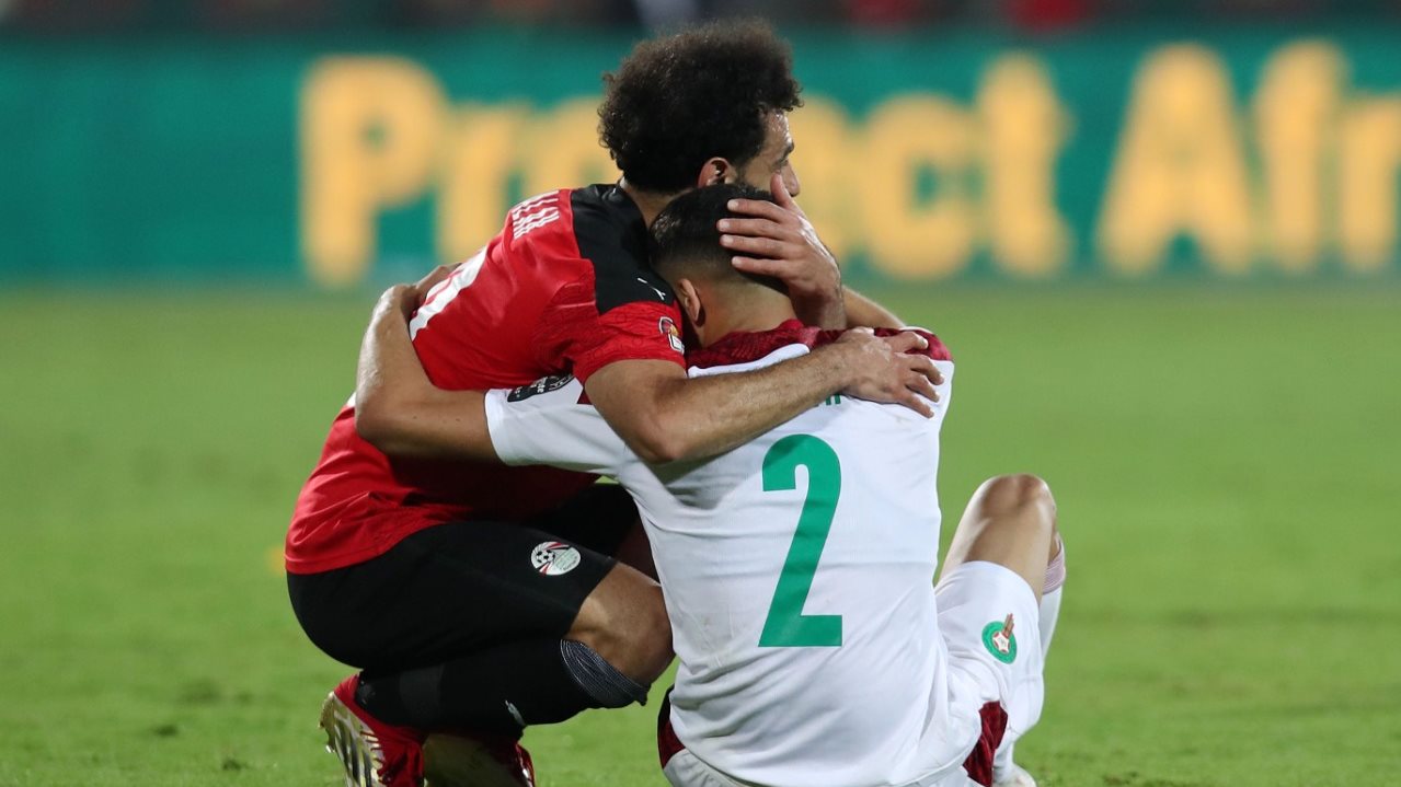 محمد صلاح مباراة مصر والمغرب 