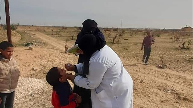 حملة التطعيم ضد مرض شلل الأطفال 