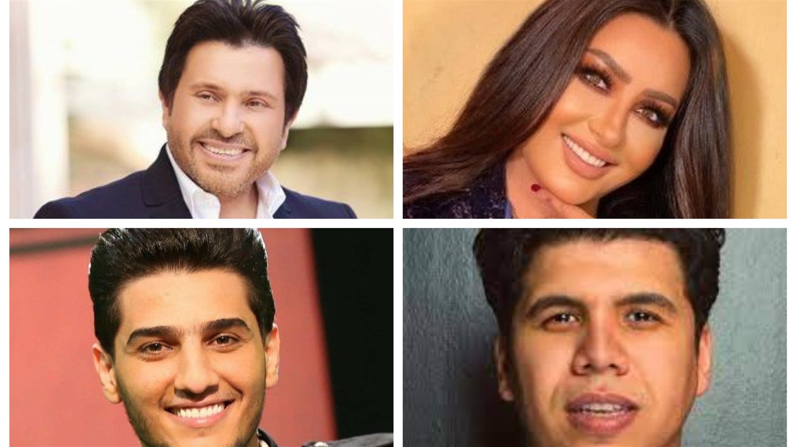 لطيفة وعساف وهاني شاكر 