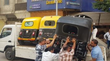 حملة على التكاتك بالإسكندرية