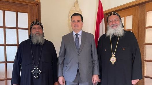 الأنبا جوزيف يزور السفارة المصرية بجوهانسبرج