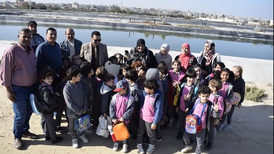 زيارة المزارع السمكية بجامعة العريش 