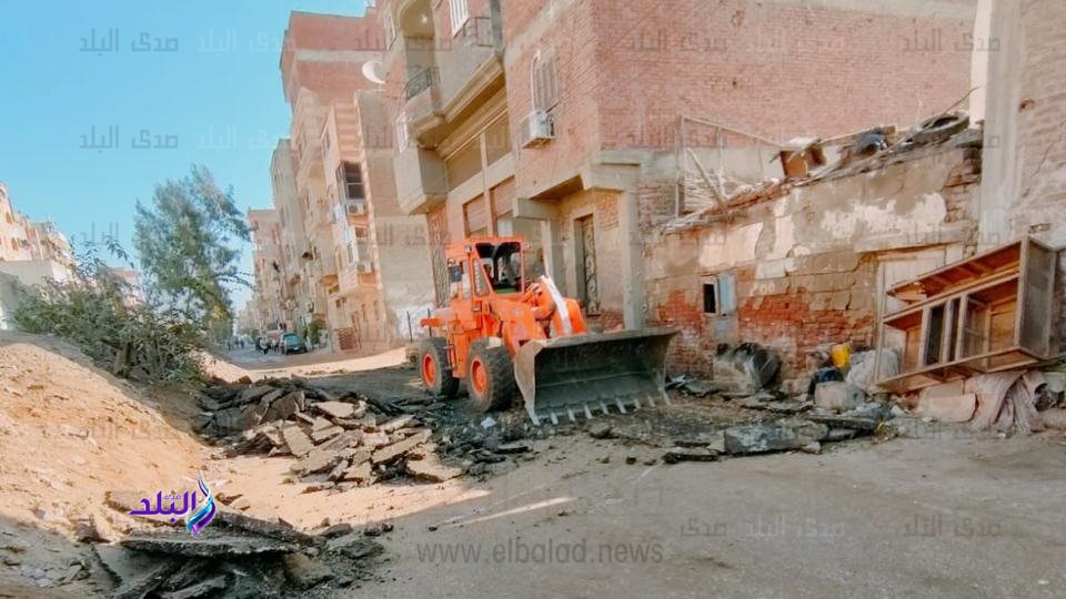 بدء أعمال الرصف 