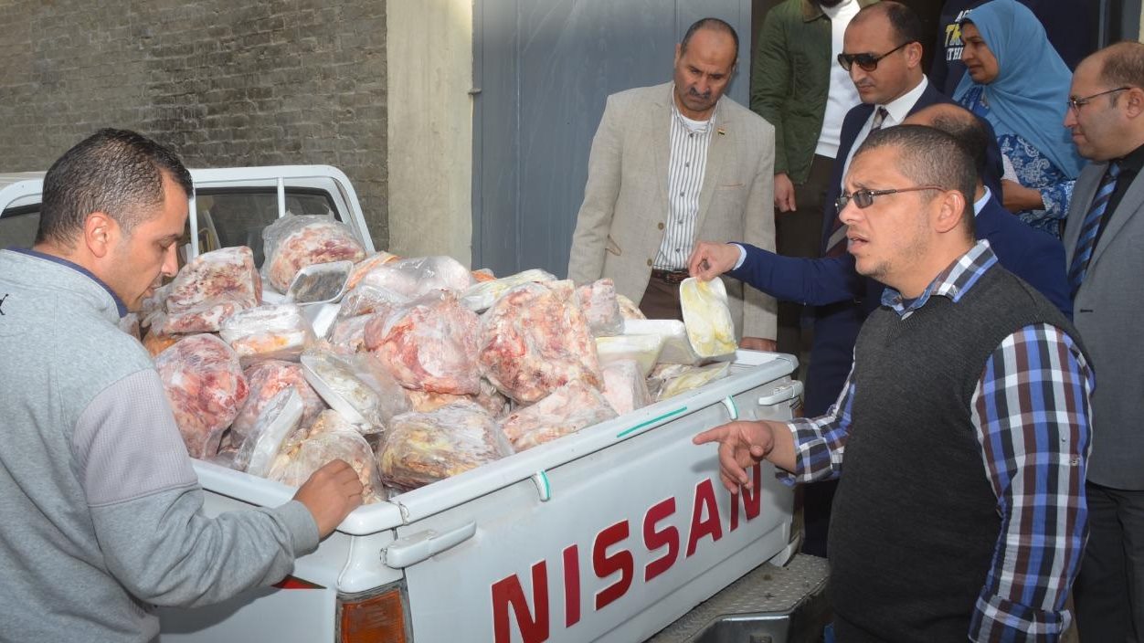 لحوم فاسدة ببني سويف 