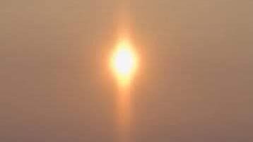 ظاهرة غريبة للشمس