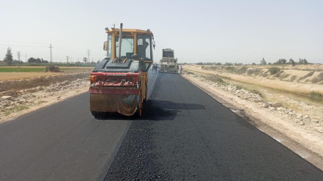 رصف عدد كبير من الطرق في الإسكندرية