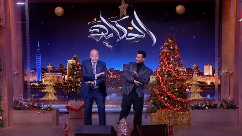 عمرو أديب وأحمد سعد