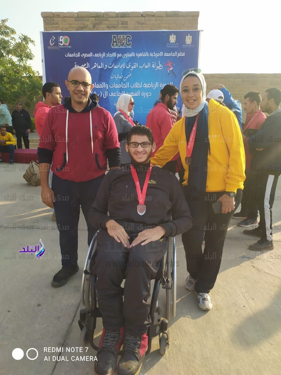 طلاب جامعة عين شمس من ذوى الهمم