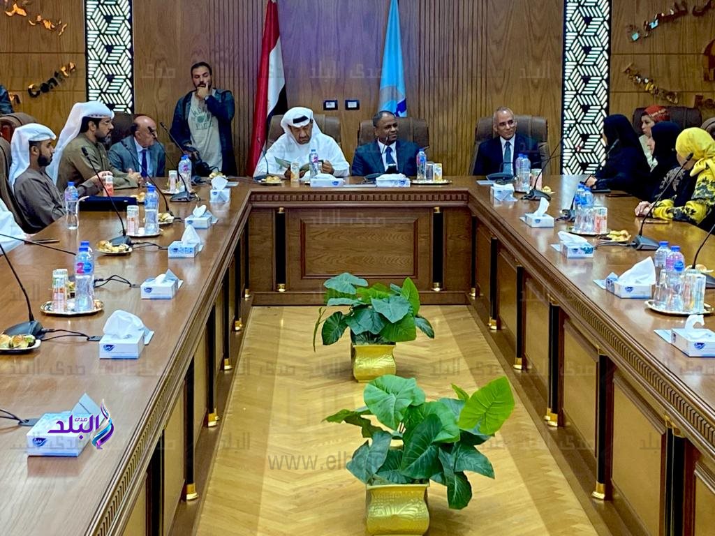 زيارة وفد جائزة خليفة التربوية للمركز القومى للبحوث