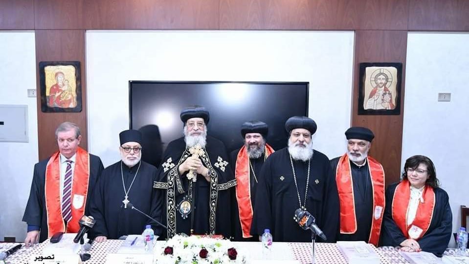 البابا تواضروس الثاني يشهد مناقشة رسالة دكتوراه