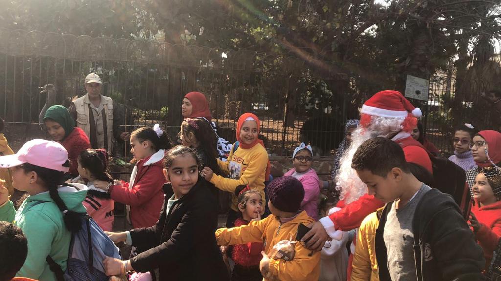 بابا نويل بحديقة الحيوان