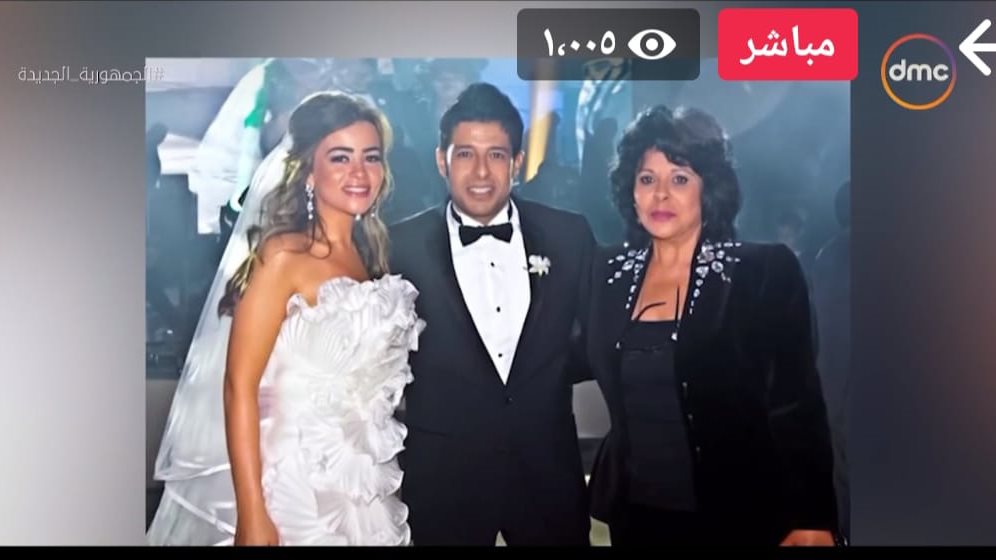 محمد حماقى وزوجته وإسعاد يونس 